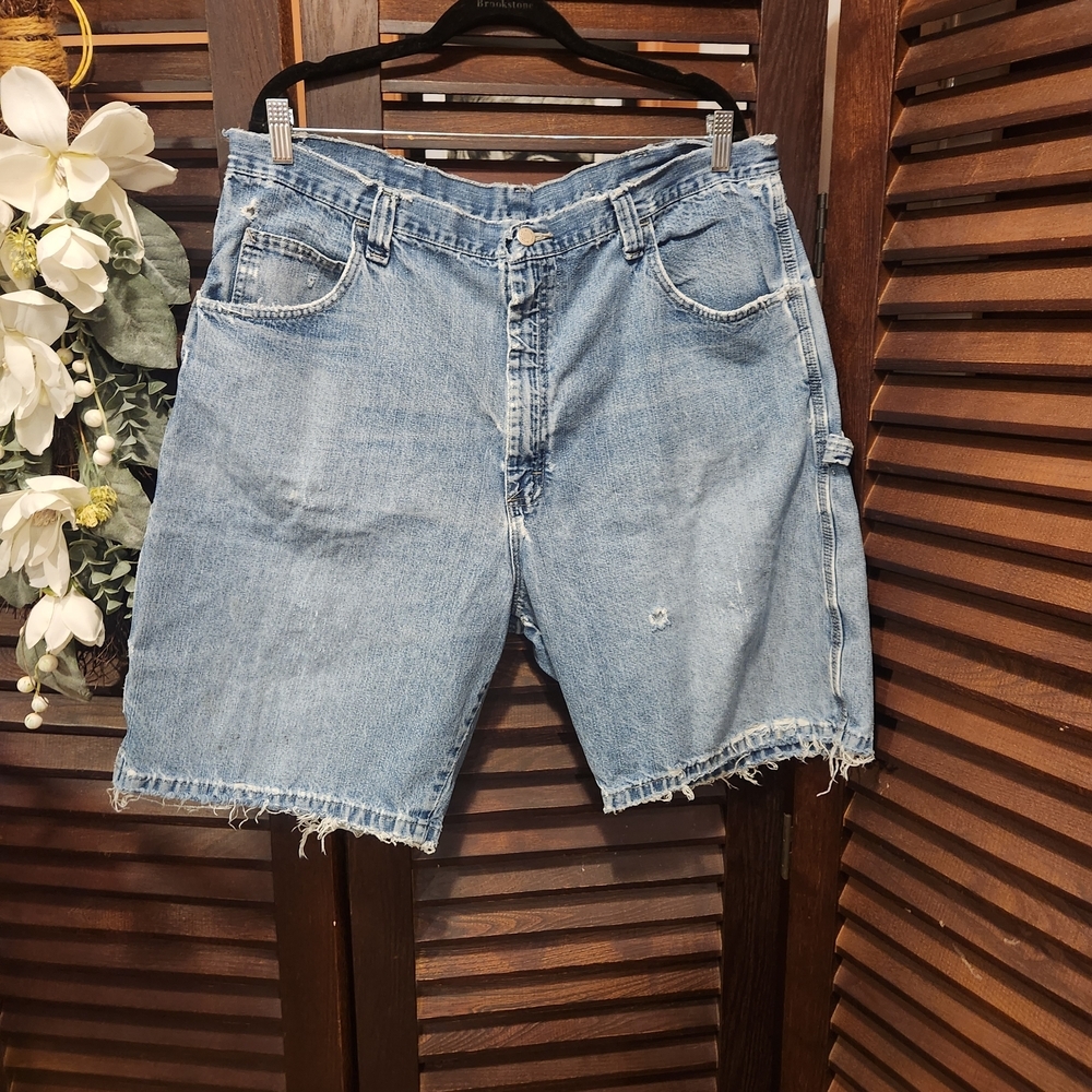 Vintage Wrangler Light Blue Jean Shorts for Men